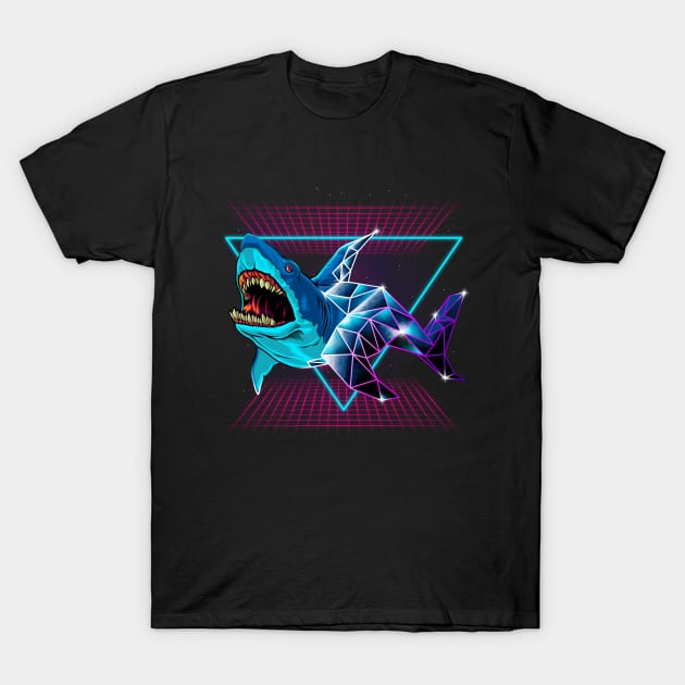 Shark 80s T-Shirt by angoes25